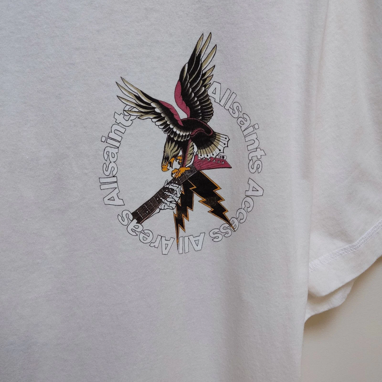 AllSaints Taille L T-Shirt Aigle Surdimensionné – photo 10